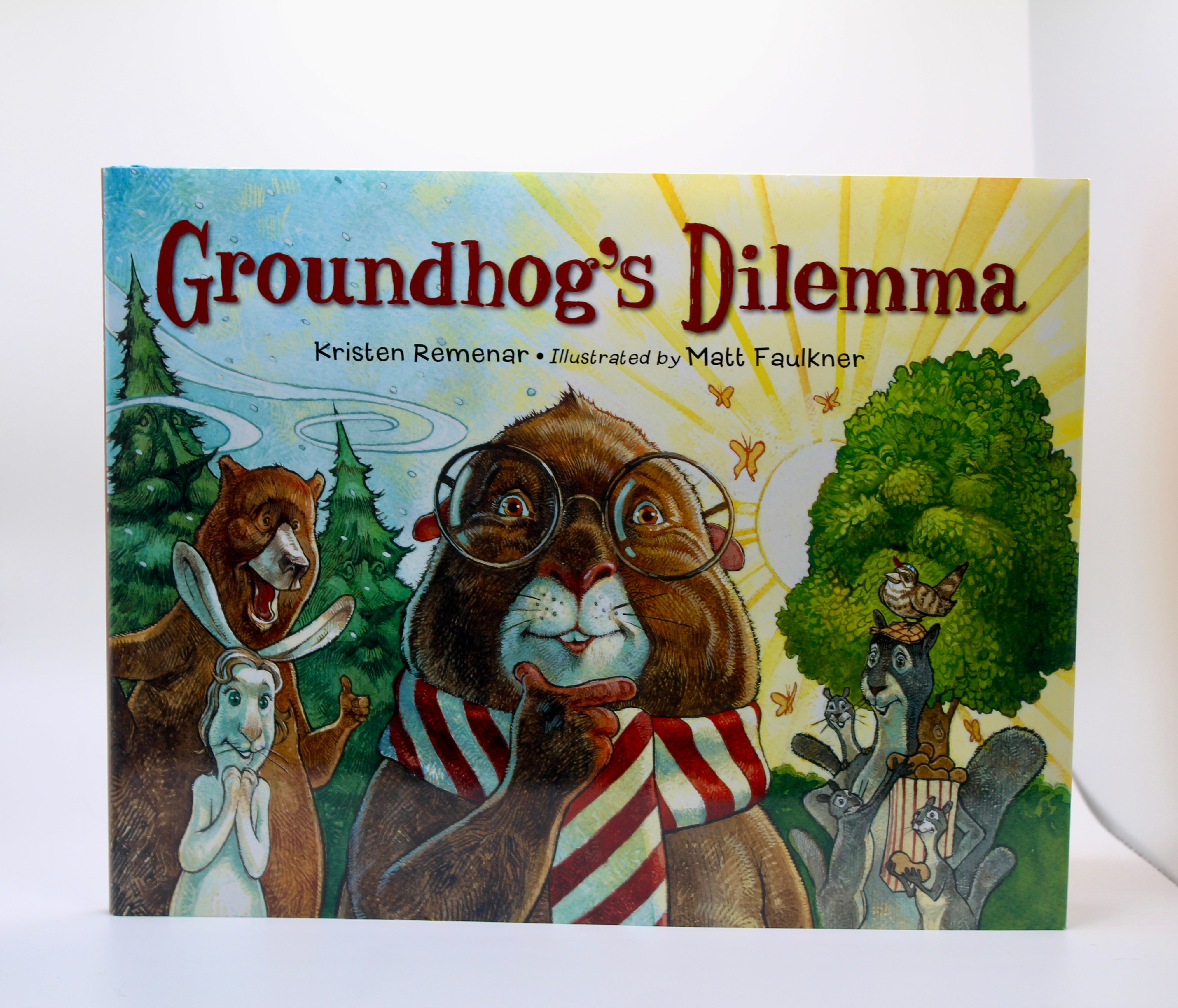 Groundhog's Dilemma – Children’s Hardcover Book-Groundhog Stuff