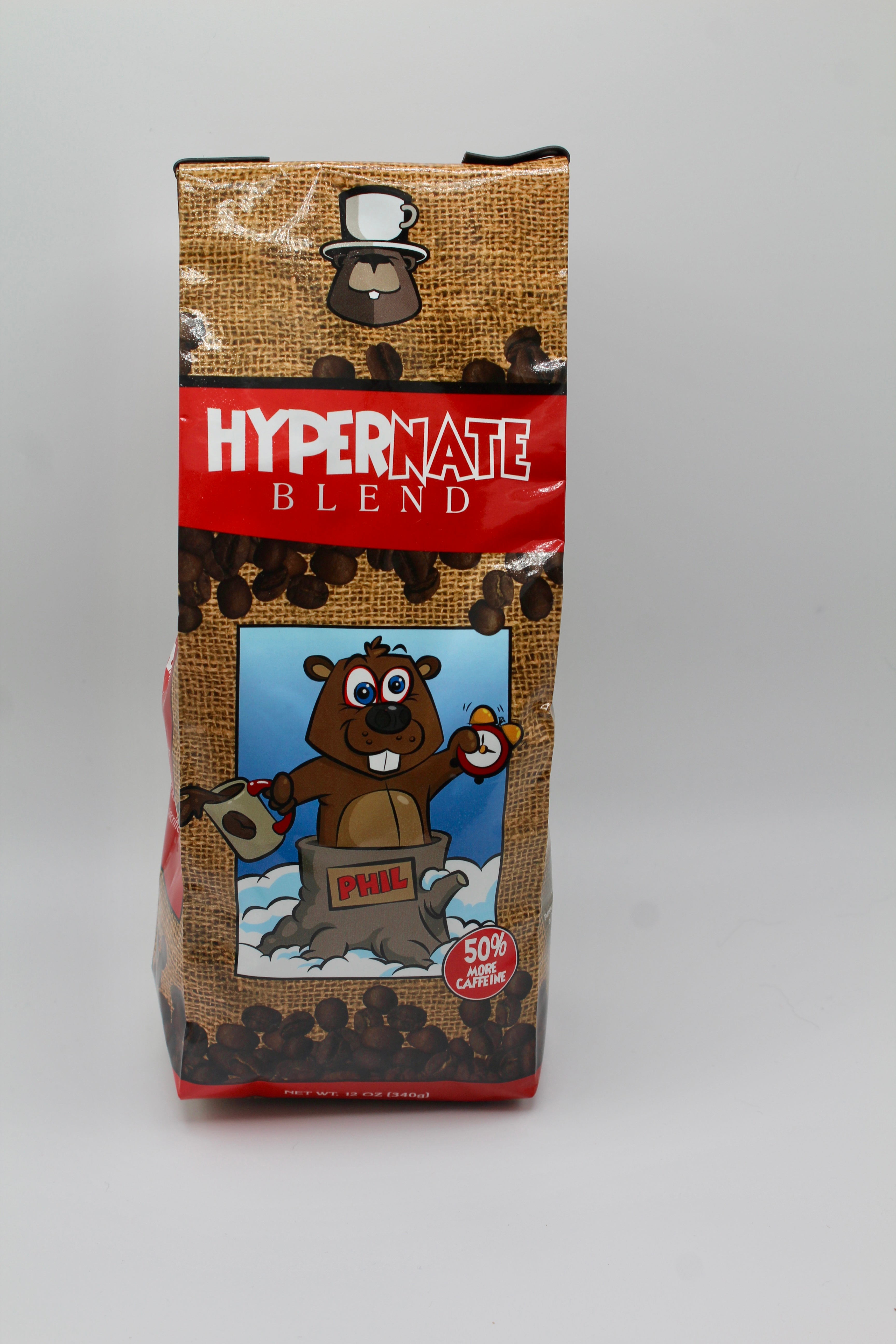 Hypernate Coffee - 12oz (50% More Caffeine)-Groundhog Stuff