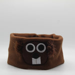 Groundhog Face Fleece Headband-Groundhog Stuff