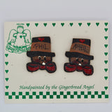 Top Hat Earrings – Handcrafted Phil Design-Groundhog Stuff
