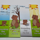 Groundhog Day Fact Bookmarker - Assorted Designs-Groundhog Stuff