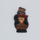 Phil Holding Heart Magnet – Handcrafted Wooden-Groundhog Stuff