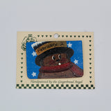 Groundhog Rectangle Pin – 2.5 x 2 in Handcrafted-Groundhog Stuff