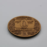 Gobbler's Knob Wooden Oval Magnet-Groundhog Stuff