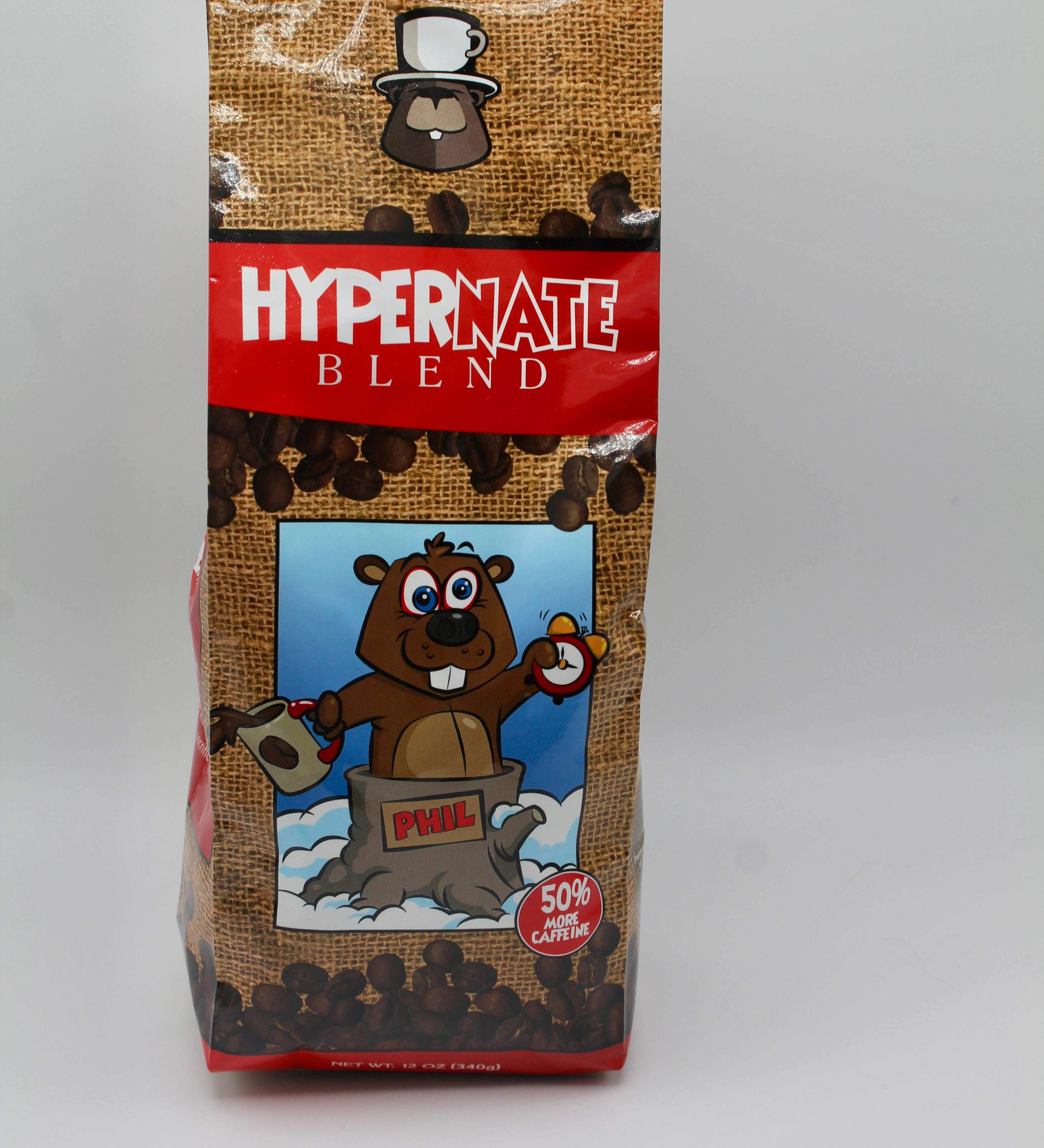 Hypernate Coffee - 12oz (50% More Caffeine)-Groundhog Stuff
