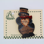 Phil Holding Heart Pin – Handcrafted Wooden-Groundhog Stuff