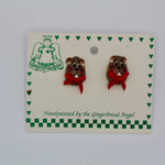 Groundhog Egg-Shaped Earrings – Handcrafted-Groundhog Stuff