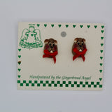 Groundhog Egg-Shaped Earrings – Handcrafted-Groundhog Stuff