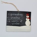 1 + 1 = 6 Ornament – Handcrafted Groundhog Decor-Groundhog Stuff