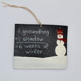 1 + 1 = 6 Ornament – Handcrafted Groundhog Decor-Groundhog Stuff