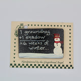 1 + 1 = 6 Pin – Handcrafted Wooden Groundhog Jewelry-Groundhog Stuff