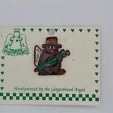 Weather Cap Tie-Tac – Handcrafted Groundhog Design-Groundhog Stuff