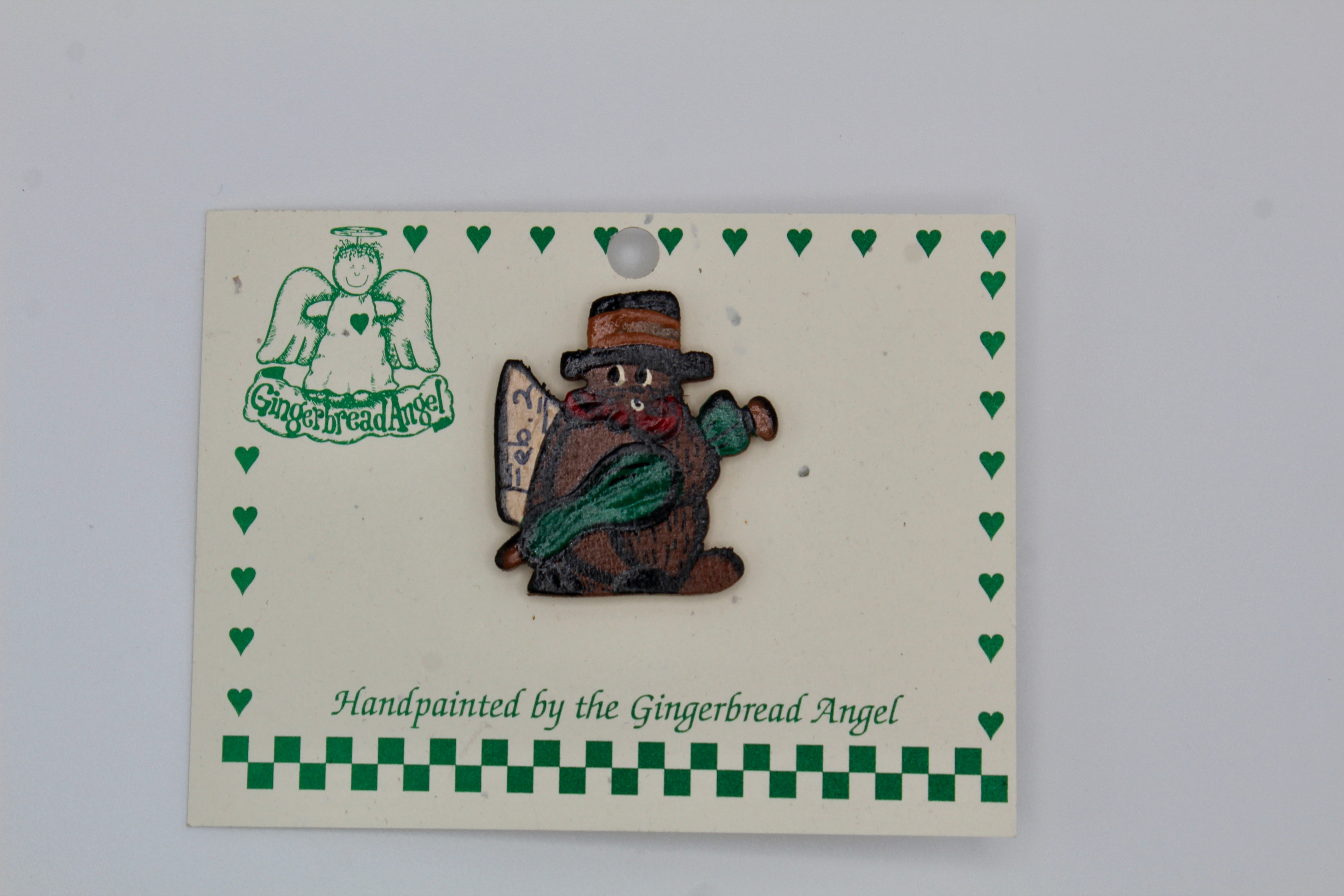 Weather Cap Tie-Tac – Handcrafted Groundhog Design-Groundhog Stuff
