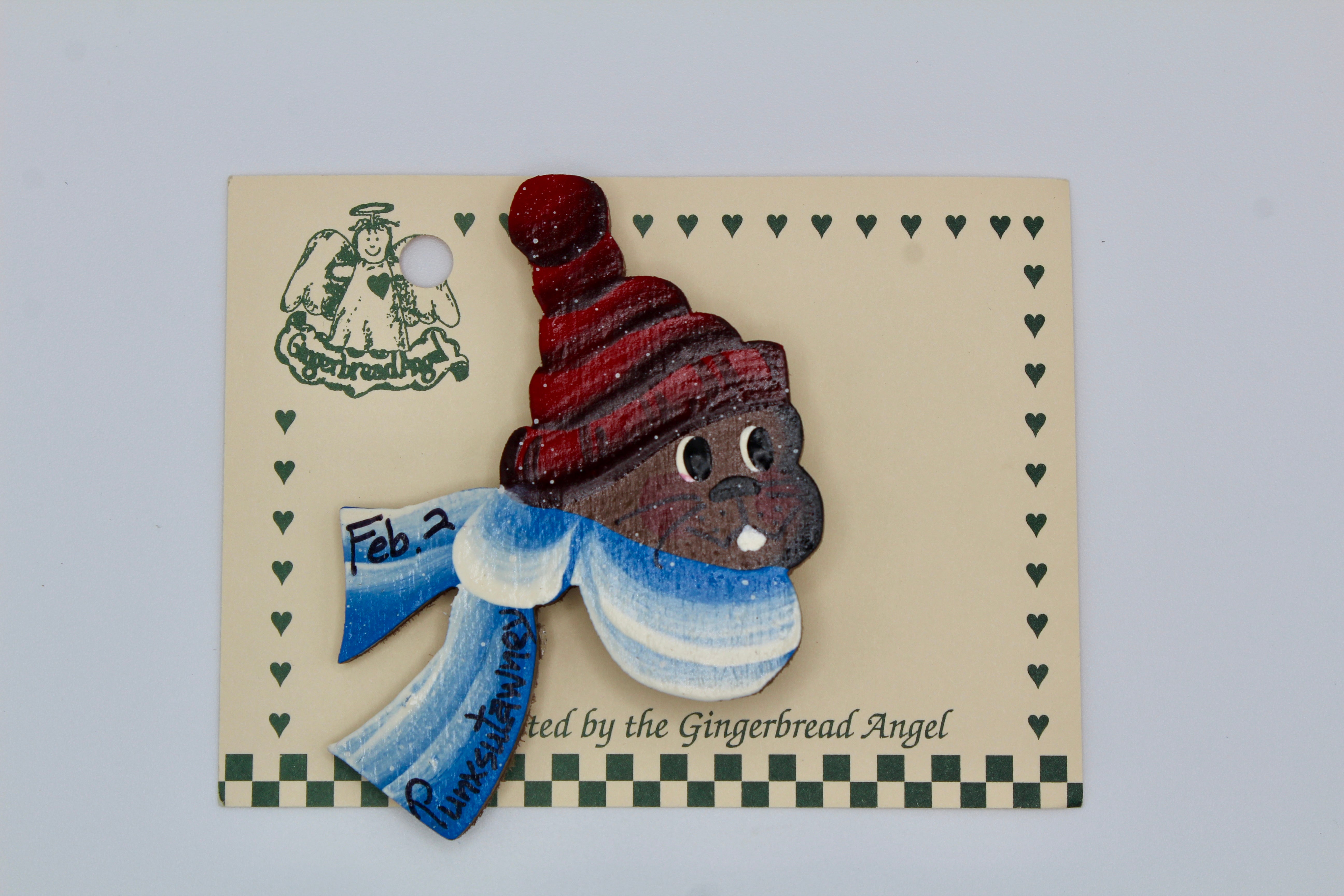 Gone to Gobblers Knob Head Pin – 2.5 Inch Wooden-Groundhog Stuff