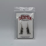 Dangle Groundhog Pewter Earrings – Handcrafted USA-Groundhog Stuff