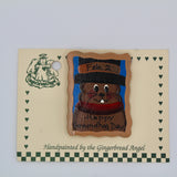 Groundhog Stamp Pin – Handcrafted Wooden-Groundhog Stuff