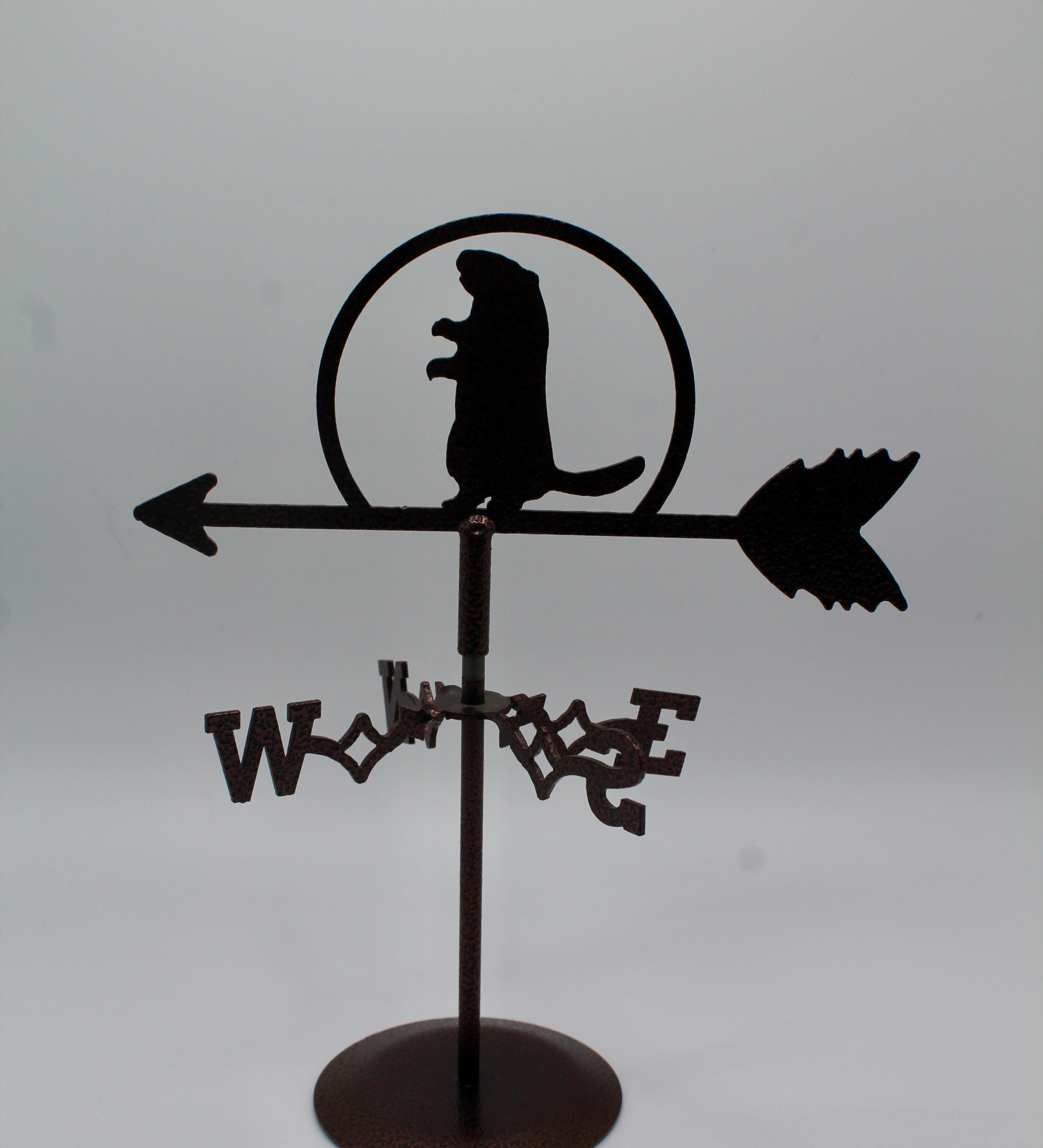 Groundhog Desk Mini Weathervane - Copper Coated Steel-Groundhog Stuff