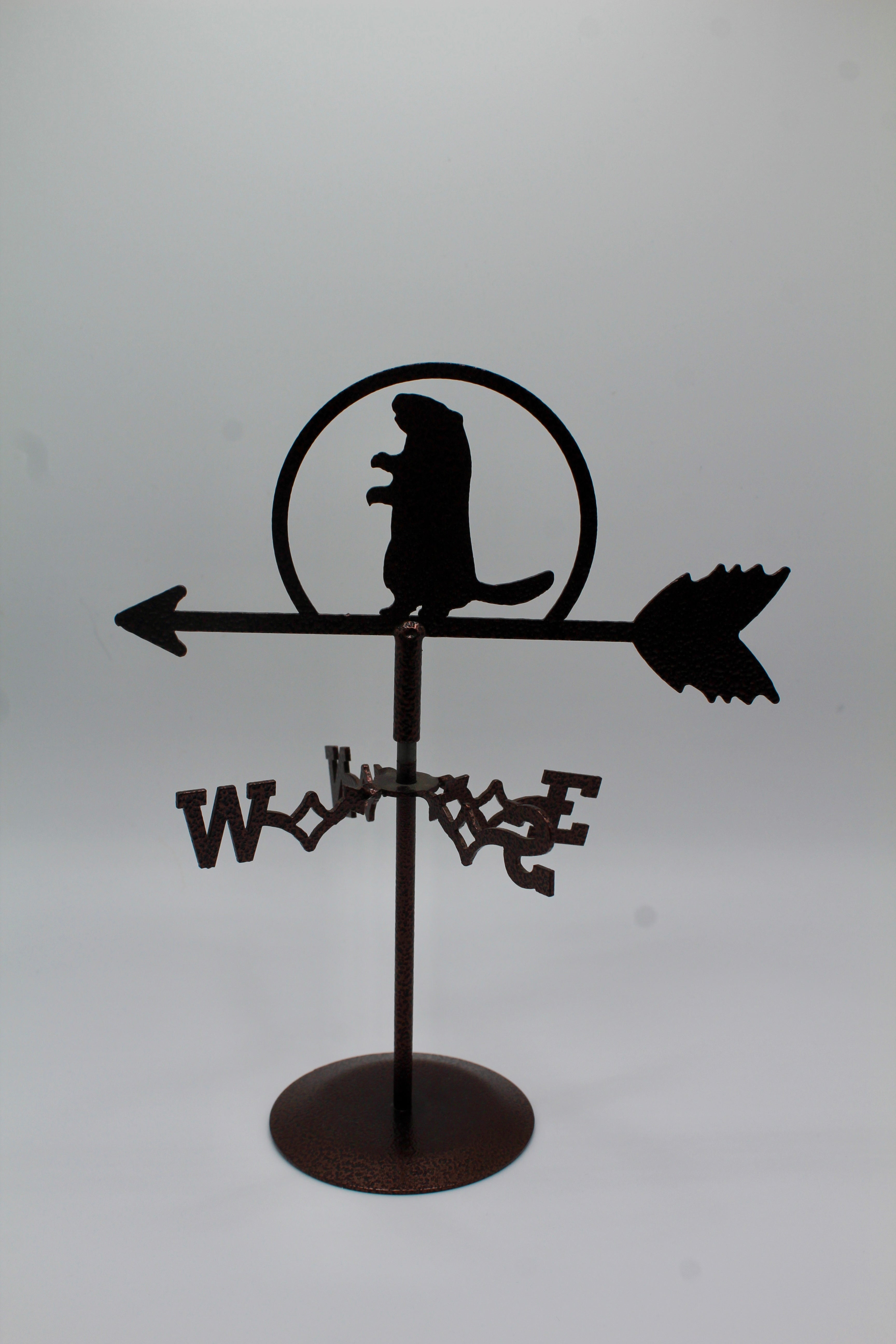 Groundhog Desk Mini Weathervane - Copper Coated Steel-Groundhog Stuff