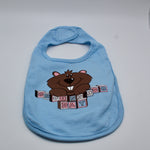 Groundhog Baby Bib with Velcro Closure-Groundhog Stuff