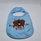 Groundhog Baby Bib with Velcro Closure-Groundhog Stuff