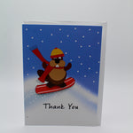 Thank You Groundhog Card – Blank Inside-Groundhog Stuff