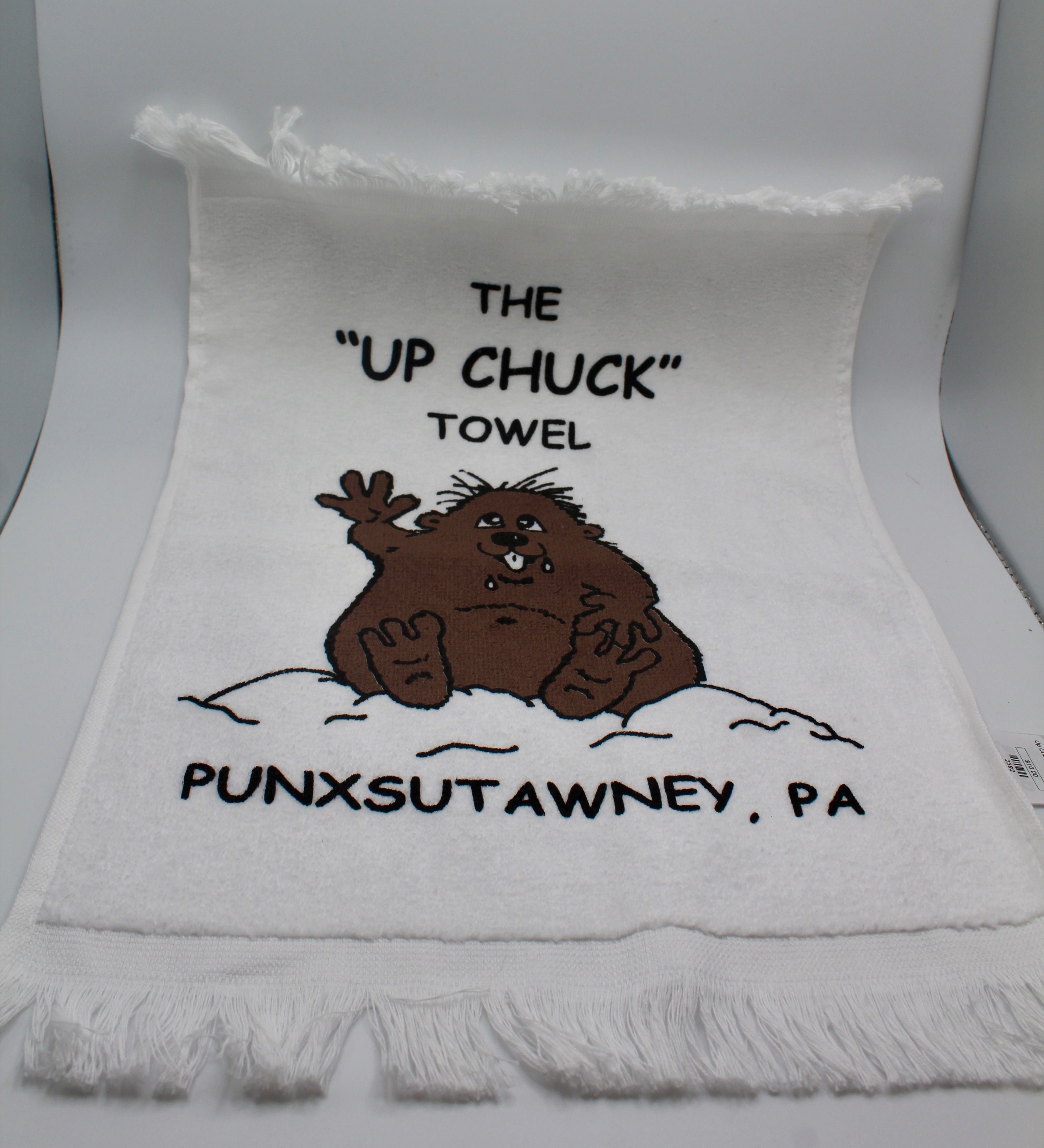 Up Chuck Groundhog Towel-Groundhog Stuff