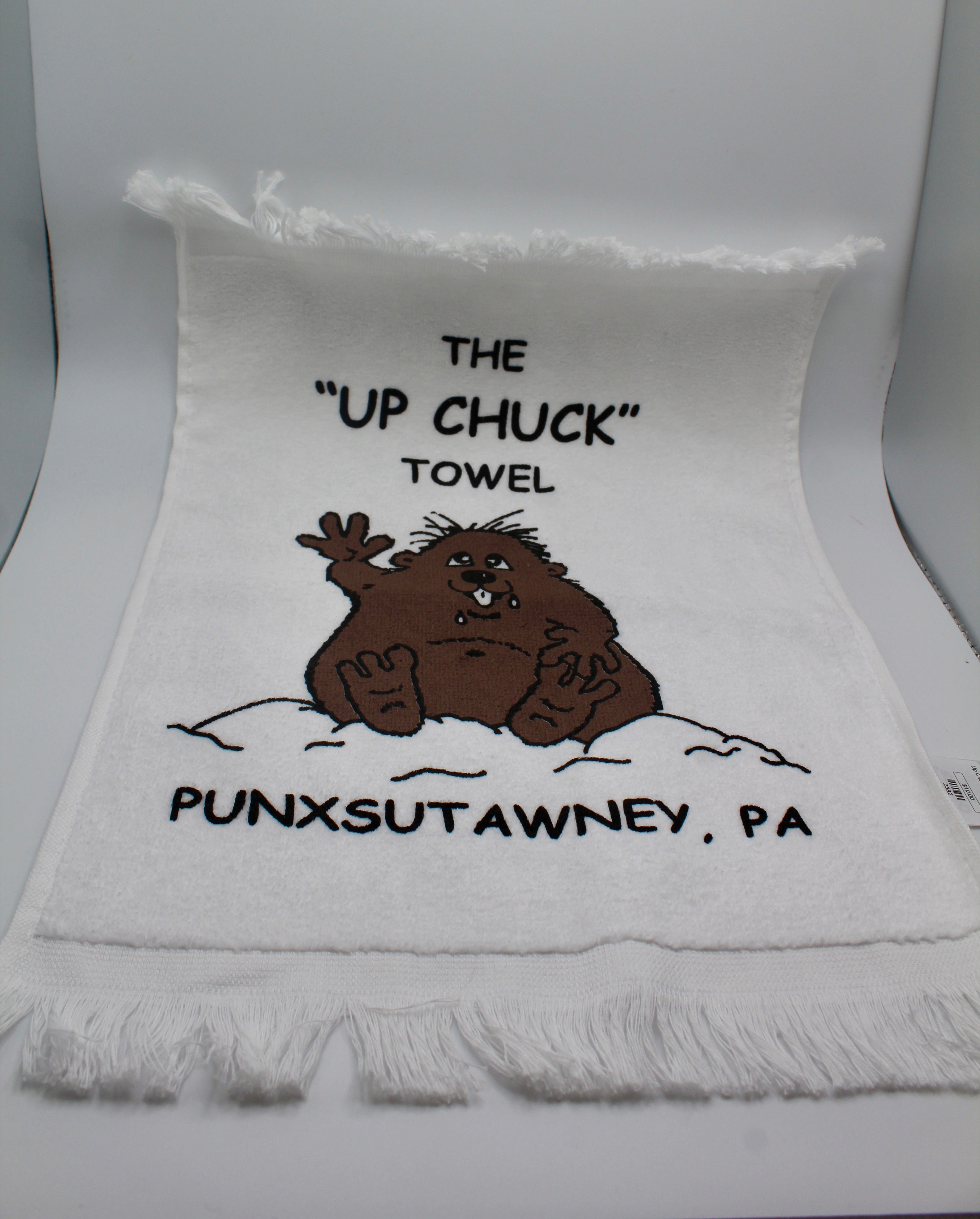Up Chuck Groundhog Towel-Groundhog Stuff