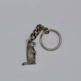 Pewter Groundhog Key Chain – 1.25 Inch-Groundhog Stuff
