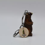Wooden Phil Keychain – Hand Carved Groundhog-Groundhog Stuff