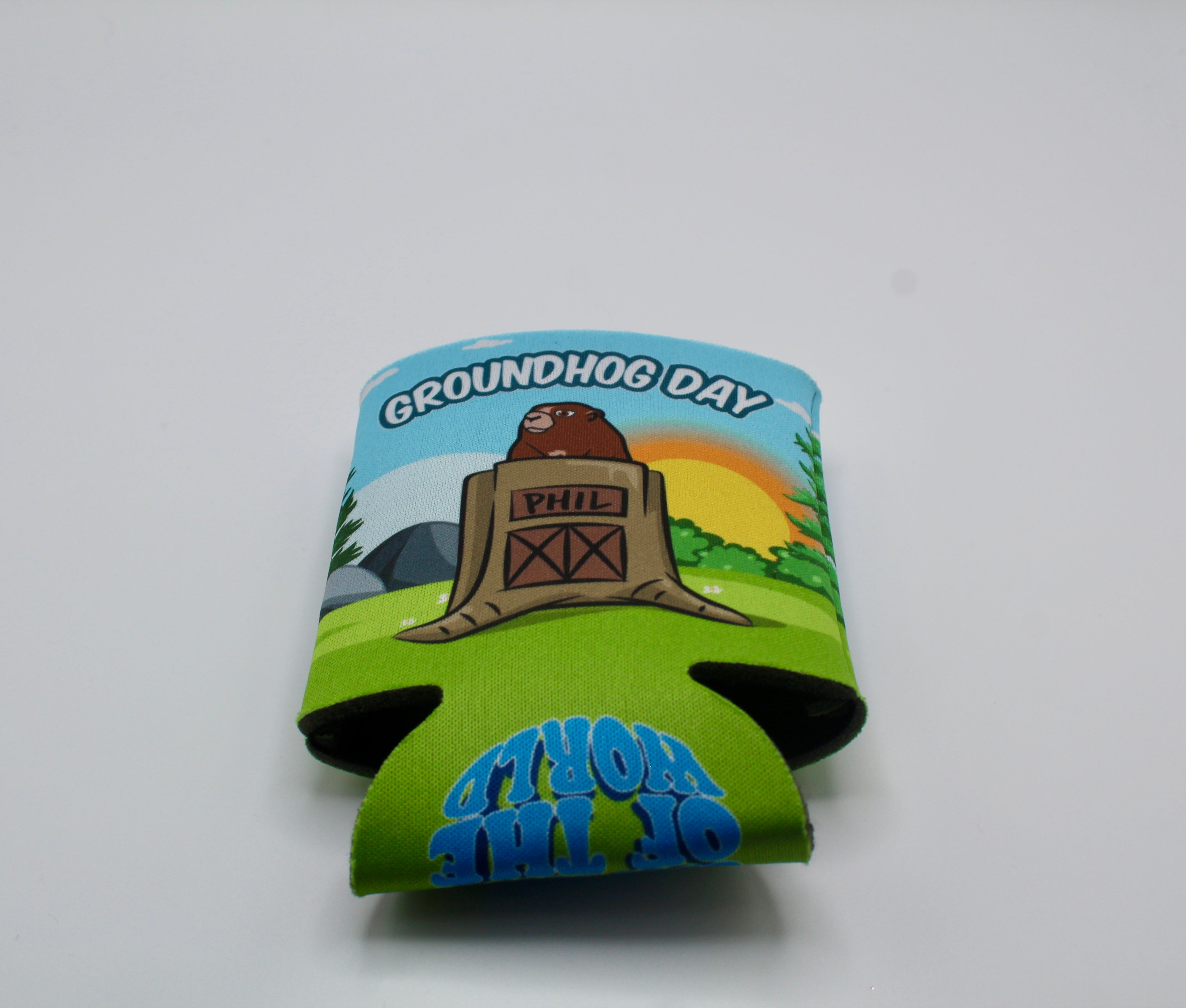 Chillin' with Phil Koozie - Full Color Design-Groundhog Stuff