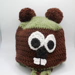 Adult Multicolor Braided Groundhog Hat-Groundhog Stuff