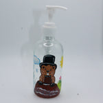 Hand-Painted Groundhog Day Soap Dispenser-Groundhog Stuff