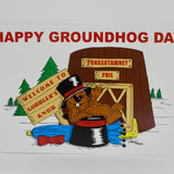 Poster - Happy Groundhog Day - 11x17"-Groundhog Stuff