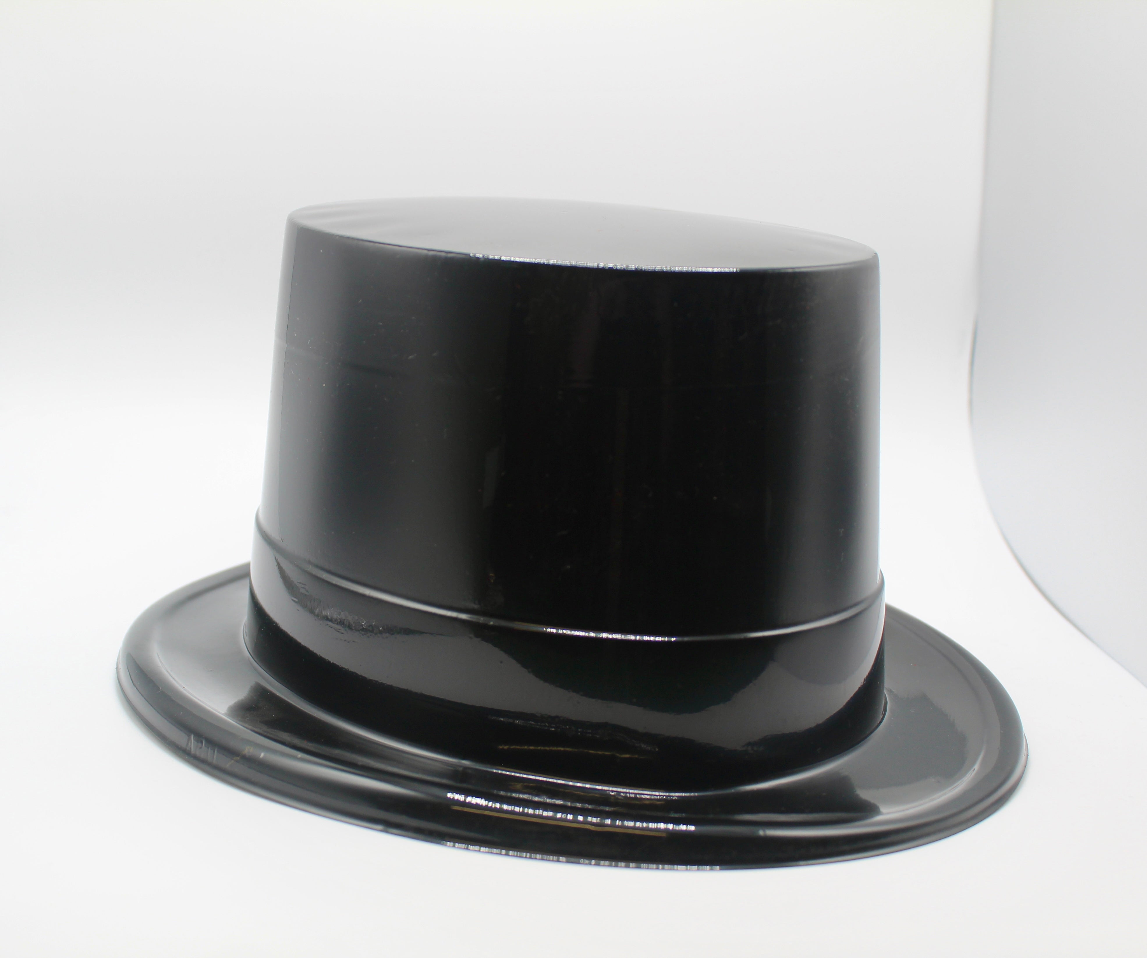 Black Plastic Top Hat - Groundhog Day Party Prop-Groundhog Stuff