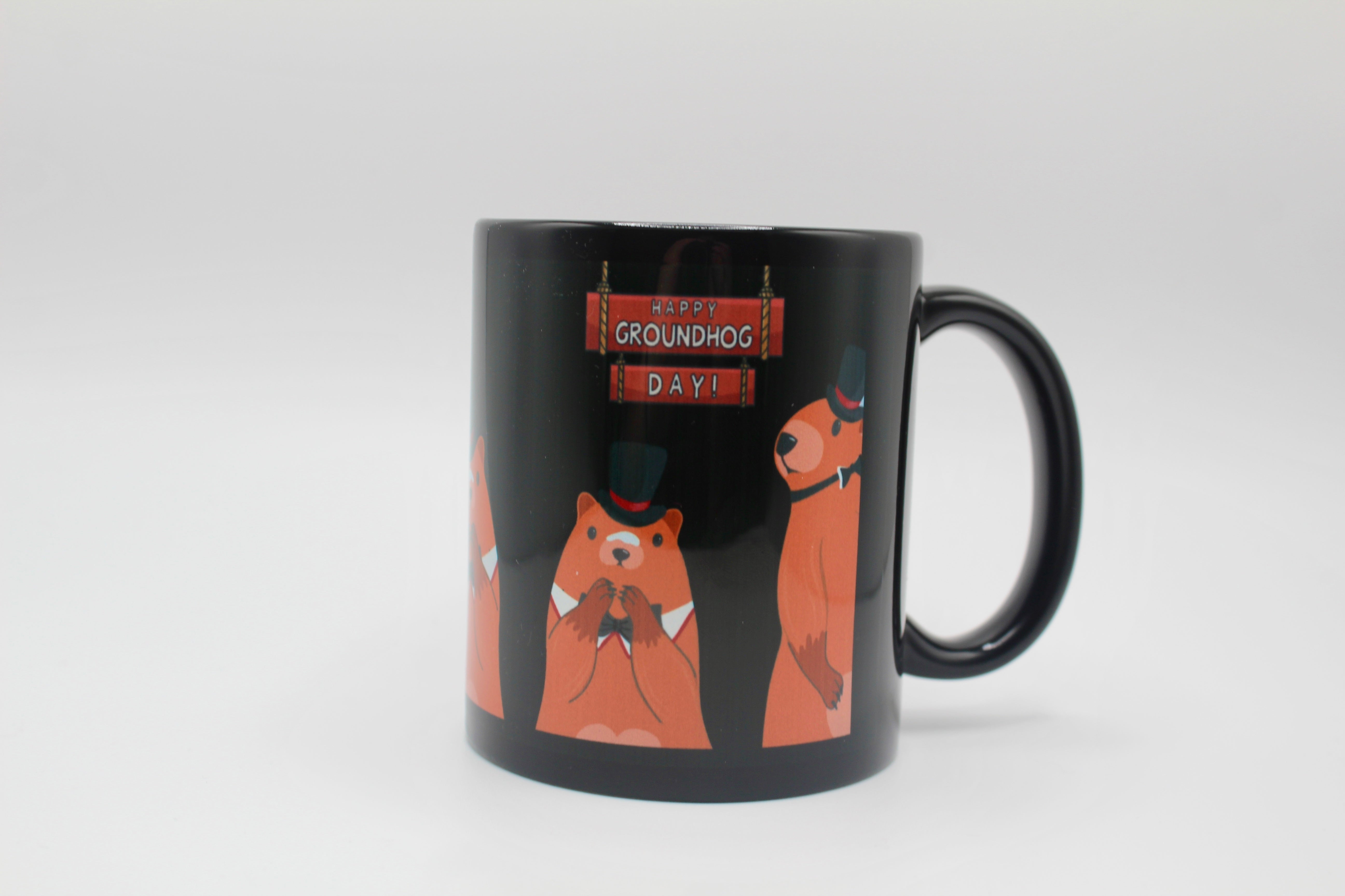 Happy Groundhog Day Mug – Full Color Wrap-Groundhog Stuff