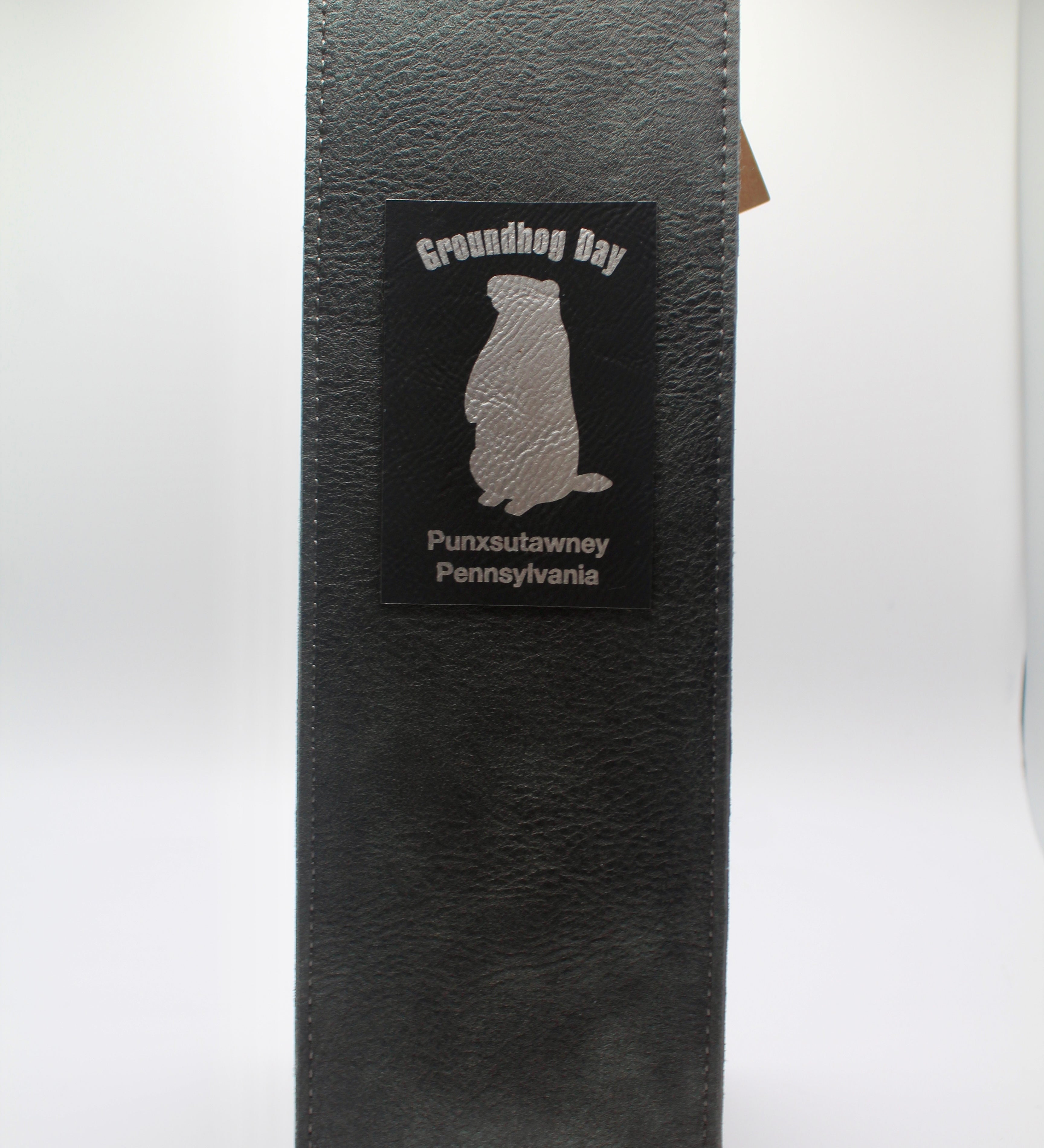 Groundhog Leather Wine Bag-Groundhog Stuff