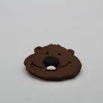Clay Phil Head Pin-Groundhog Stuff
