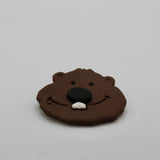 Clay Phil Head Pin-Groundhog Stuff
