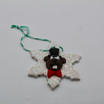 Clay Tophat Snowflake Ornament-Groundhog Stuff