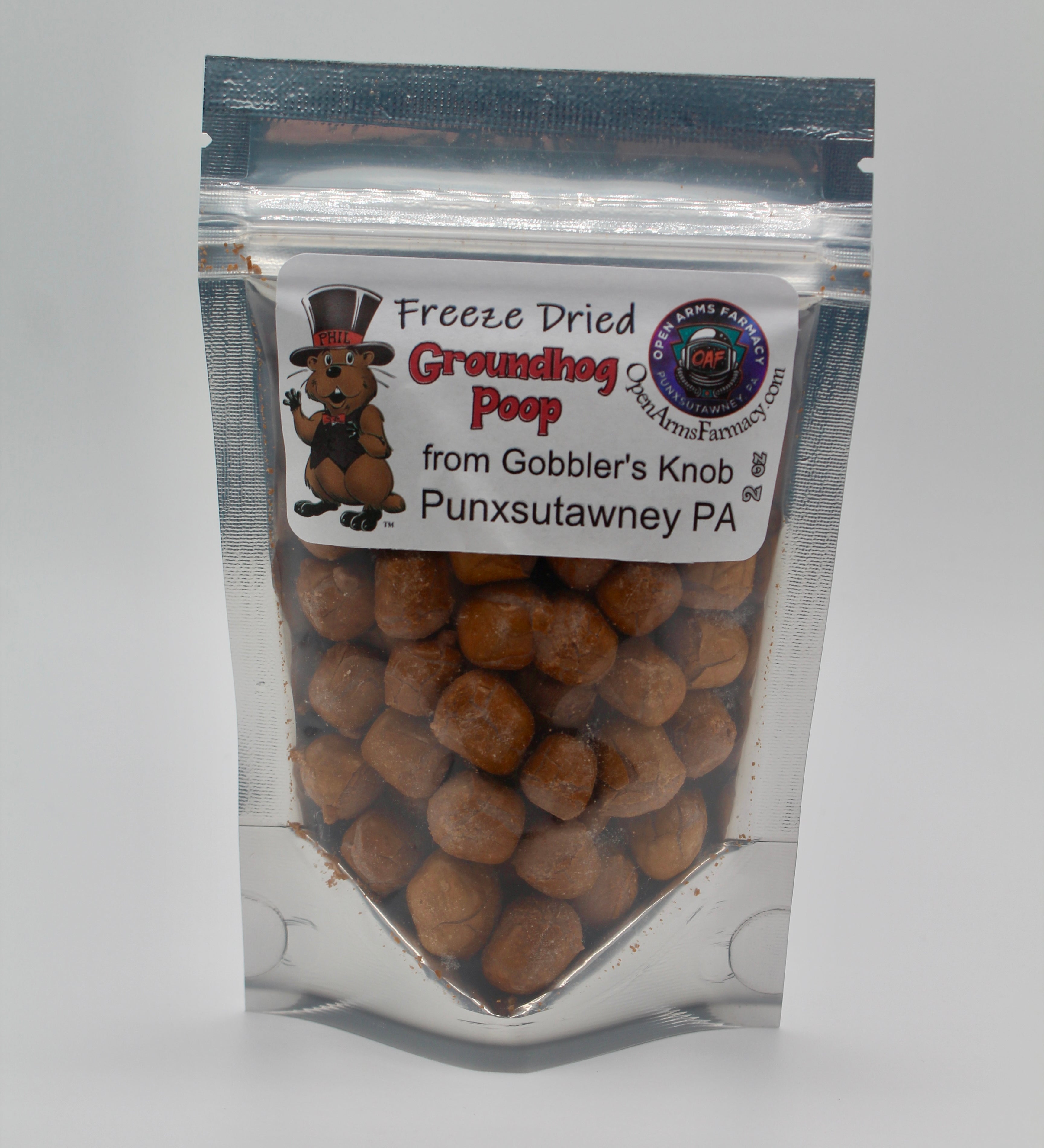 Freeze Dried Groundhog Poop - 2 oz Pack-Groundhog Stuff