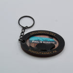 Phil Silhouette Wooden Keychain-Groundhog Stuff