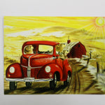 Groundhog Truck Mural Postcard-Groundhog Stuff