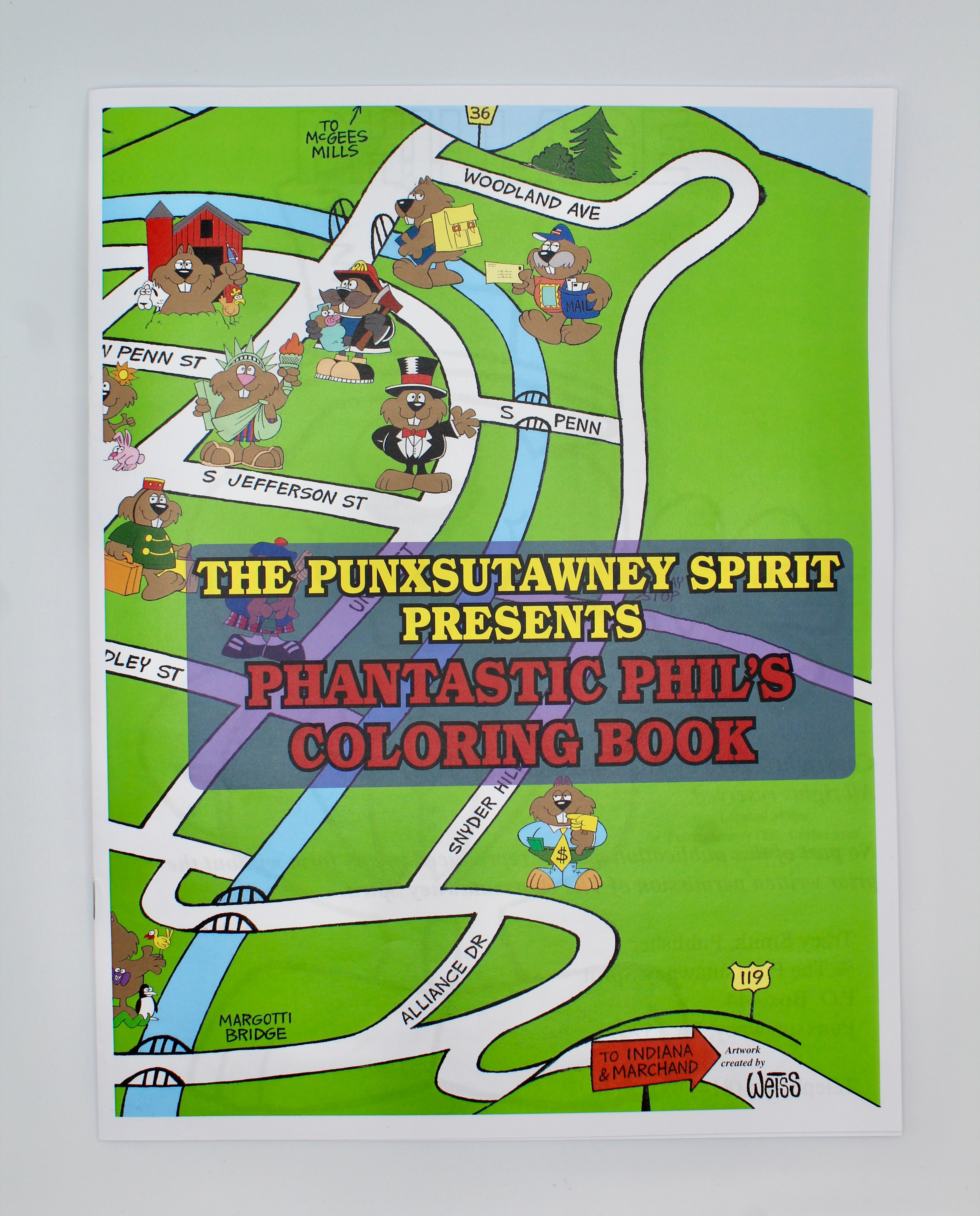 Phantastic Phil Coloring Book-Groundhog Stuff