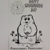 Coloring Poster B - Happy GH Day - 7x11"-Groundhog Stuff