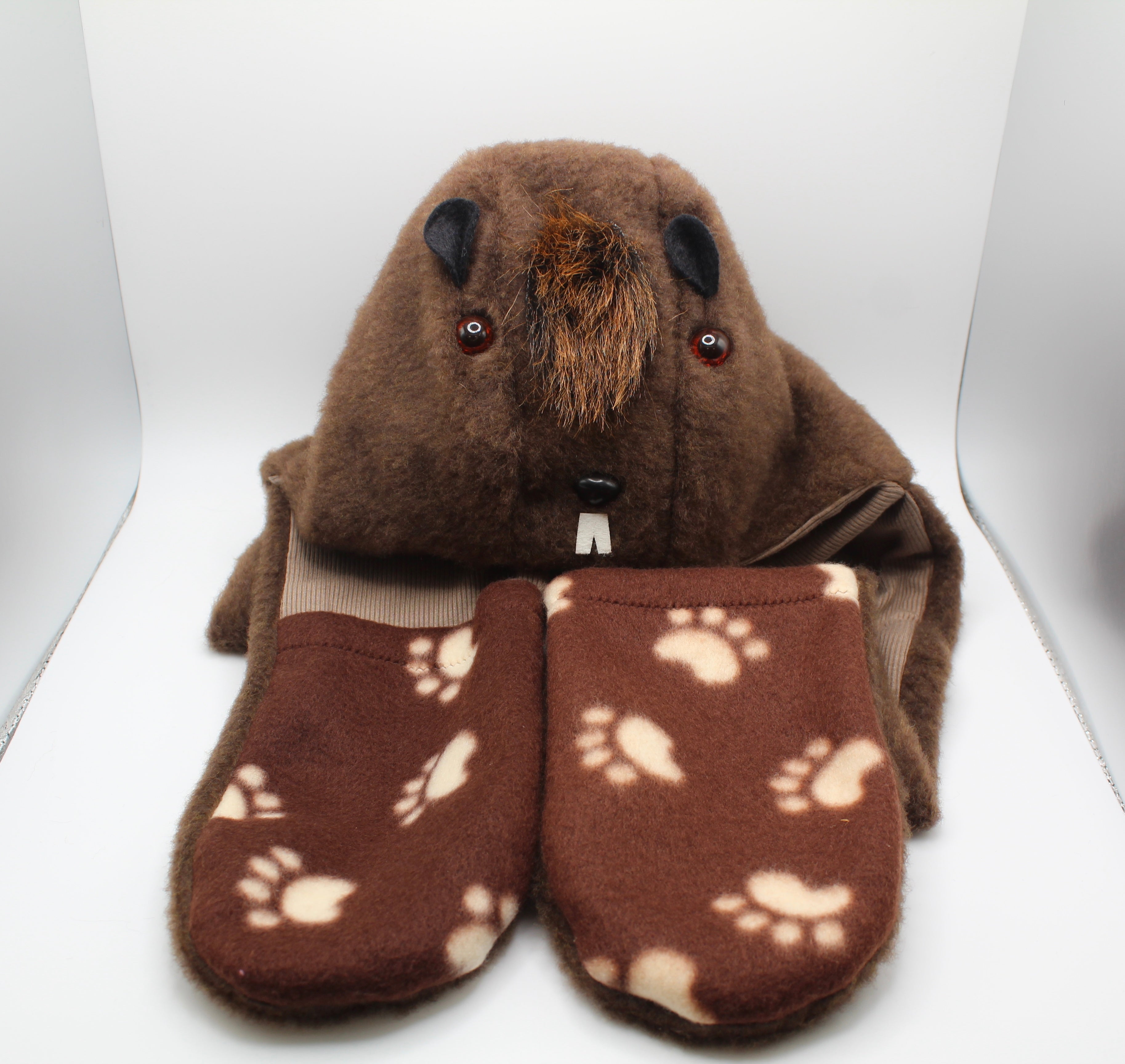 Hood-N-Mittens Kids-child-Groundhog Stuff