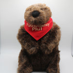 Plush Phil Groundhog with Red Bandana – 11 Inch-Groundhog Stuff