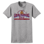 Adult Bedrock-Style Groundhog Day T-Shirt - Gray (2X/3X)-Groundhog Stuff
