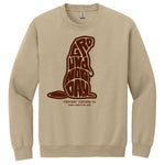 Adult Ghog Letter Phil Sweatshirt - Sand (2X)-Groundhog Stuff