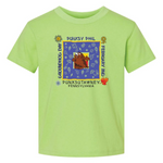 Toddler Square Tee - Lime Green-Groundhog Stuff