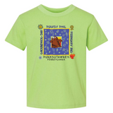 Toddler Square Tee - Lime Green-Groundhog Stuff
